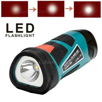 Преносим работна лампа за носене, фенерче, led лампа за Makita, 10,8, 12v, литиево-йонна батерия BL1014