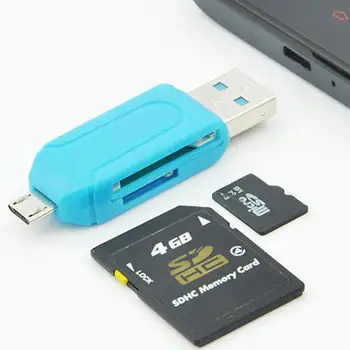 Новият 2 в 1 USB OTG четец на карти Универсален USB Micro TF SD четец на карти за КОМПЮТЪР на телефона