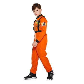 Скафандър Пилот Форма на астронавти Cosplay Аниме Костюми за Хелоуин за деца Космически костюм гащеризони рокли за партита маскировочная облекло