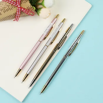 1 бр., тънка химикалка писалка Japan OHTO SLIM LINE NBP-5, метален държач за химикалки, канцеларски материали, за бизнес офис 0,3/0,5 мм