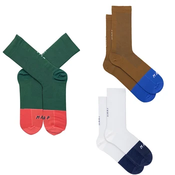 Чорапи за колоездене MAAP 2023 Дивизия, летни дишащи велосипедни компресия чорапи, спортни чорапи-слипоны за джогинг, колоездене, баскетбол