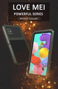 Калъф за телефон LOVE МЕЙ Samsung Galaxy S20 S21 Ultra A70 A50 A30 A51 Note 10 Lite A32 A72 A52 Метална Блиндирана Удароустойчив Калъф за Вода