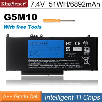 KingSener G5M10 7,4 V 51WH Батерия за лаптоп DELL Latitude E5250 E5450 E5550 Sereis 8V5GX R9XM9 WYJC2 1KY05 Безплатни инструменти
