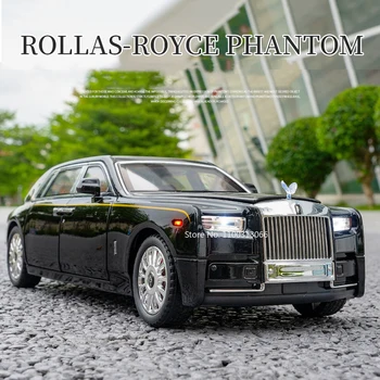 Играчка Модел автомобил Rolls-Royce Phantom 1:18, Лети Под Налягане, Метални Коли Със Звук И Осветление, Функция за Намаление на цените, Подарък За Рожден Ден За Деца