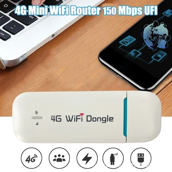 4G Wifi рутер с USB ключ, 150 Mbit/s, модем, мобилна безжична точка за достъп в Интернет, съкровище Wi-Fi, преносима точка за достъп