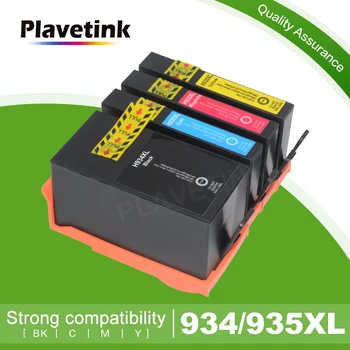 Касета с мастило за принтер Plavetink 4 вида цветове 934 935 XL За HP 934 935 XL, Съвместим с принтер HP Officejet Pro 6812 6820 6830 6815