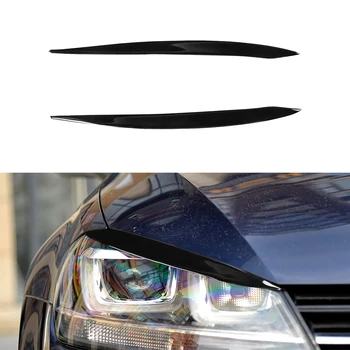 1 чифт черни фарове, накладки за веждите и клепачите, за Volkswagen Golf 7 MK7 2013-2018, автомобилни стикери, тампон за очи