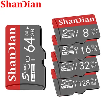 Оригиналната смарт-карта SD SHANDIAN 64 GB Class 10 Карта с памет Smart SD НА 16 GB 32 GB TF карта Smart за смартфон таблет