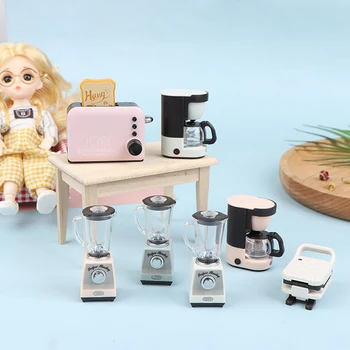 1: 12 Куклена къща, мини-декорация, имитация на кухня, електрически модел, стоп-моушън играчка