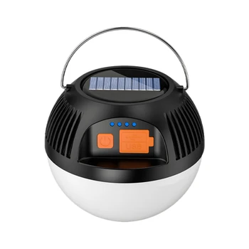 Най-новият Къмпинг Светлина Слънчев Открит USB Зареждане 3 Режима на палатка Лампа Преносим Фенер Нощен Спасителна Лампа за Фенерче за Лагери