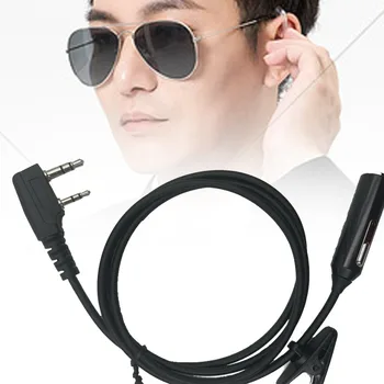 2Pin до 3,5 мм Аудио Кабел-Преобразувател За слушалки Baofeng Уоки Токи Висококачествен Пластмасов Материал, Издръжлив на по-Чист Звук на Гласа