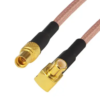 5 бр. удължител RG316 25 см съединители MCX под прав ъгъл към MMCX штекерному конектора за кабел-косичка