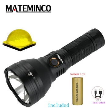 Mateminco MT35 4300 лумена 735 метра XHP50.2 led USB C акумулаторна лампа за къмпинг фенер, факел, поддръжка 26650 18650 21700