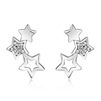 ANENJERY Циркон, кухи обеци-карамфил под формата на звезди за жени, прости модни бижута за момичета, търговия на Едро