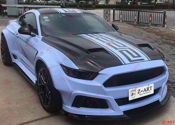 Z-ART 2015-2017 карбоновая капак на двигателя за Mustang, капак на двигателя от въглеродни влакна за Mustang, капак на двигателя от въглеродни влакна за Mustang