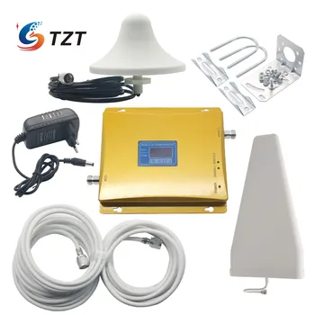TZT LCD дисплей за GSM 900 4G LTE 1800 Mhz двойна лента усилвател на мобилен сигнал ретранслатор