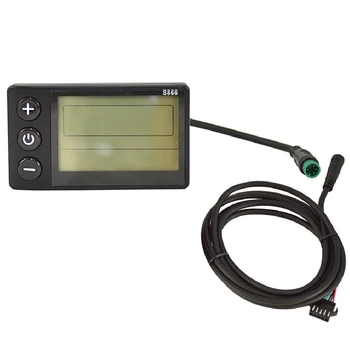 S866 електрически мотор LCD дисплей Електрически скутер Дисплей метър контролен Панел с водоустойчива с вилица и водоустойчив линия