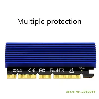 M. 2 NVMe за PCIE X4 X8 X16 карта за разширяване на PCIE 3.0 високоскоростен конвертор на твърдия диск Адаптер Странично M2 SSD-диск