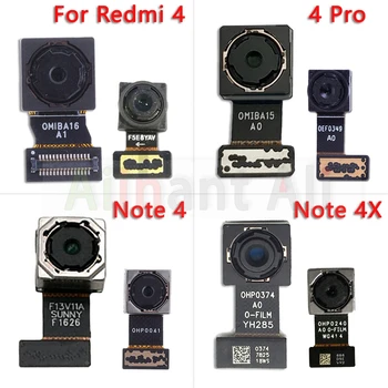 Оригиналната Малка Предна Камера За Xiaomi Redmi Note 4 4A 4X Pro Global Main Big Back Модул Задната Камера Гъвкав Кабел