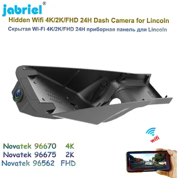 UHD 2160P 4K Автомобилен Видеорекордер WiFi Dash Cam 24-Часово Наблюдение на Паркинг Видеорекордер За Управление на Lincoln Continental 2017 2018 2019 2020 2021