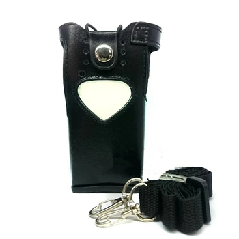 Двустранно радио, кожен защитен ръкав във формата на сърце, чанта през рамо, твърд калъф-кобур за радиостанции Motorola XIR8800