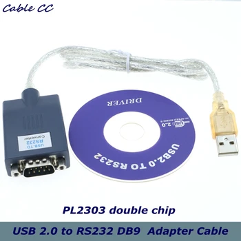 1 бр./USB 2.0 към RS232 DB9 сериен COM порт на устройството конвертор кабел-адаптер PL2303 двоен чип-добро качество на по-бързо