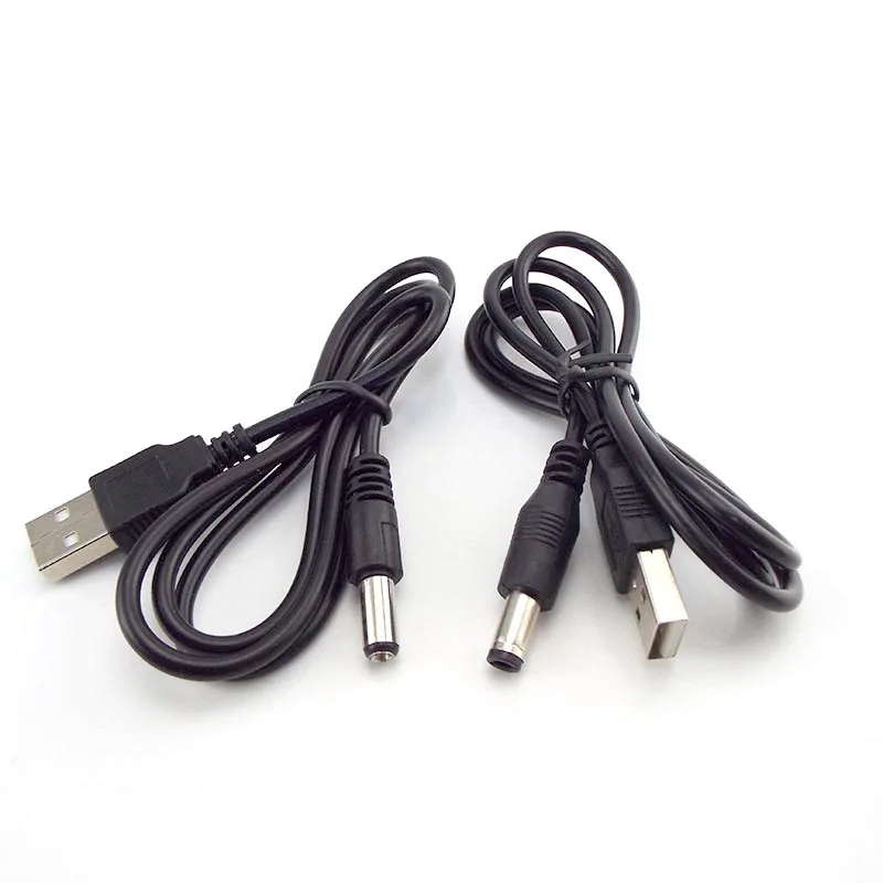 0,8 m USB 2.0 Тип A Съединители dc Конектор за Захранване На малки електронни устройства с usb удължител 5,5*2,1 мм Жак 5,5*2,5 мм