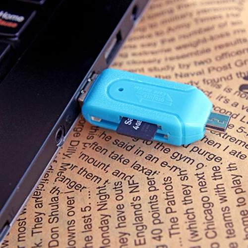 Новият 2 в 1 USB OTG четец на карти Универсален USB Micro TF SD четец на карти за КОМПЮТЪР на телефона