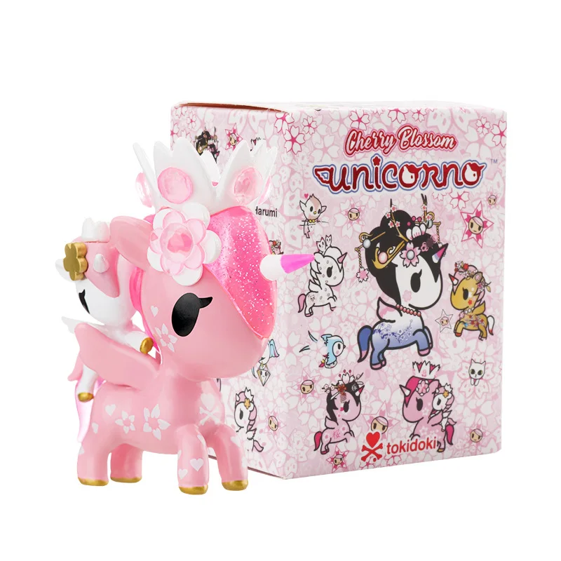 Kawaii Blind Box Специална оферта Tokidoki Unicorno Череша цветя играчки с единорогом Сладка кукла Blind Bag играчки аниме фигурки за подарък