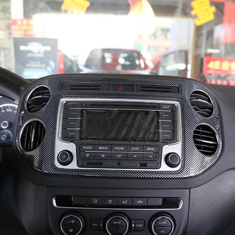 За Volkswagen VW Tiguan 2013 2014 2015 2013-2015 ABS Интериор Предната Вътрешна Врата Купата на Ключа на Прозореца Botton AC Вентилационна Покритие 10 бр.