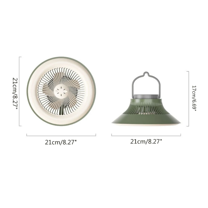 Електрически вентилатор Висящи лампи за палатки Акумулаторна годишният фен 2400 ма/ 5000 mah