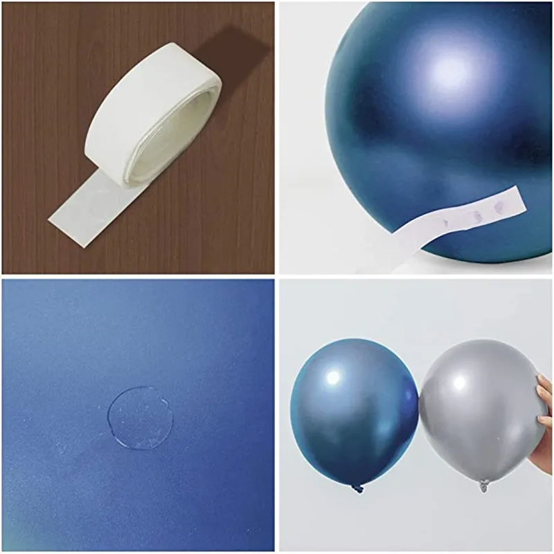 Набор от гирлянди от синьо-сребрист метален балони Blue Macaroon Boy арка от балони за възрастни за рожден ден, детски душ, украси за сватбени партита
