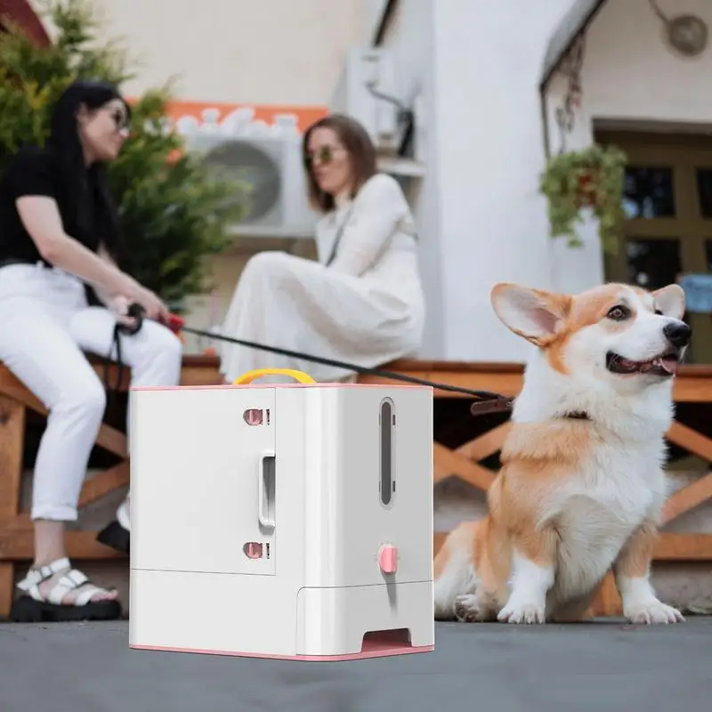 Автоматична ясла за кучета, диспенсер за вода, контейнер за котешки храна с голям капацитет, купа за пиене на вода със секретна брава, стоки за домашни любимци