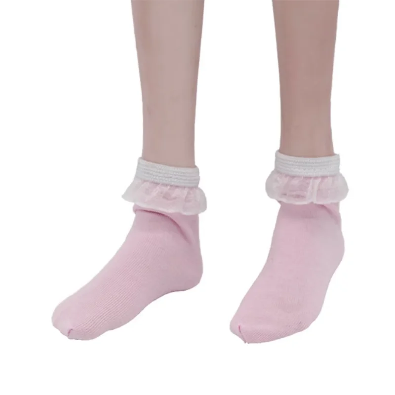60 см Куклени Чорапи С Намаляване на BJD/SD, Сладка Къса Тръба, Къси Дантелени Ластични Дантелени Чорапи, Аксесоари За Кукли