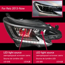 Автомобилен стайлинг налобный фенер за Reiz led светлини Обектива на проектора 2013-2017 Динамичен сигнал Drl Автомобилни аксесоари
